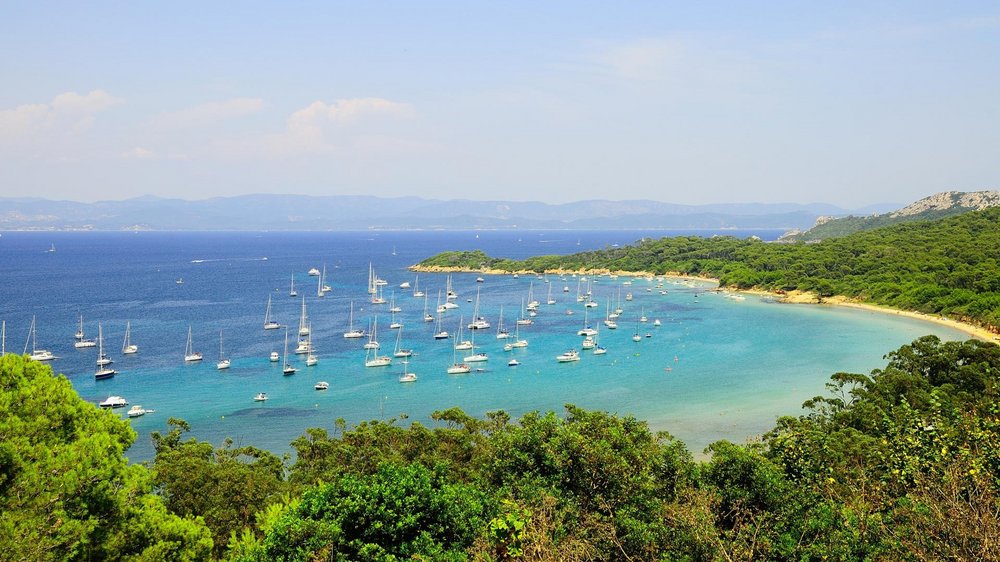 Bucht auf der Ile de Porquerolles Bucht auf der Ile de Porquerolles