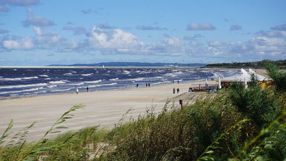 Die Hafenmole von Swinemünde Die Hafenmole von Swinemünde