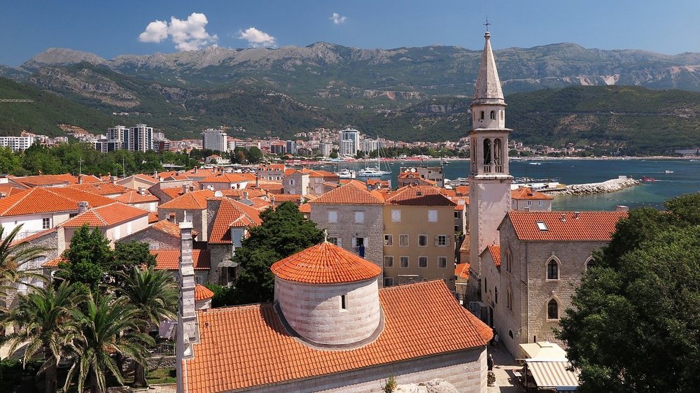Der Ort Budva in Montenegro Der Ort Budva in Montenegro