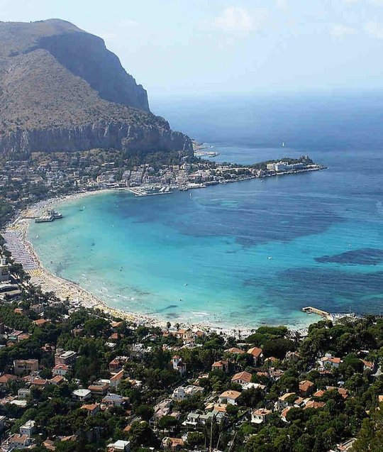 Die Bucht von Modello bei Palermo Die Bucht von Modello bei Palermo