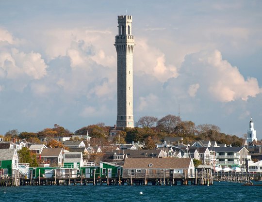 Das  Pilgrim Monument in Provincetown auf der Halbinsel Cape Cod