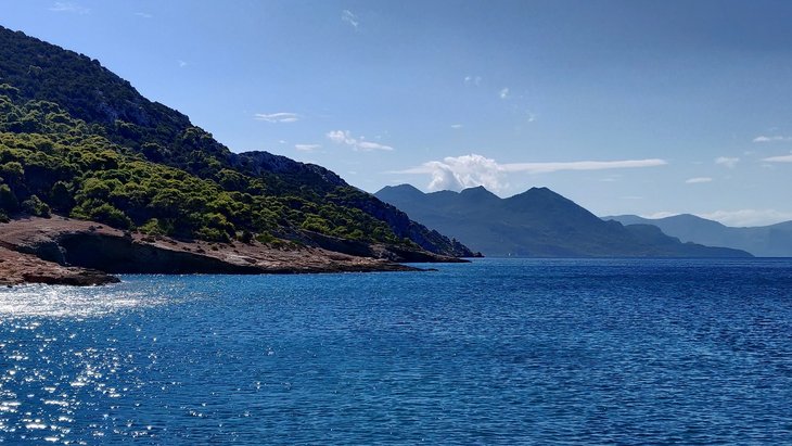 Blick auf die Insel Agistri Blick auf die Insel Agistri