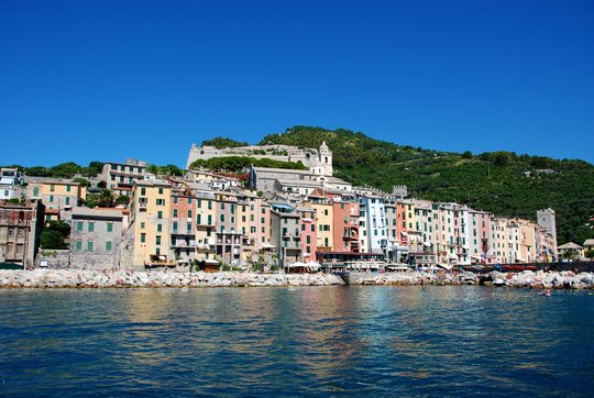 Blick auf den Ort Portovenere Blick auf den Ort Portovenere