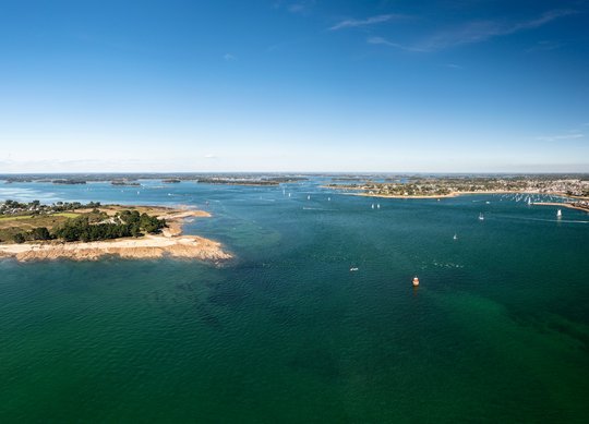 Blick auf den Golfe du Morbihan Blick auf den Golfe du Morbihan